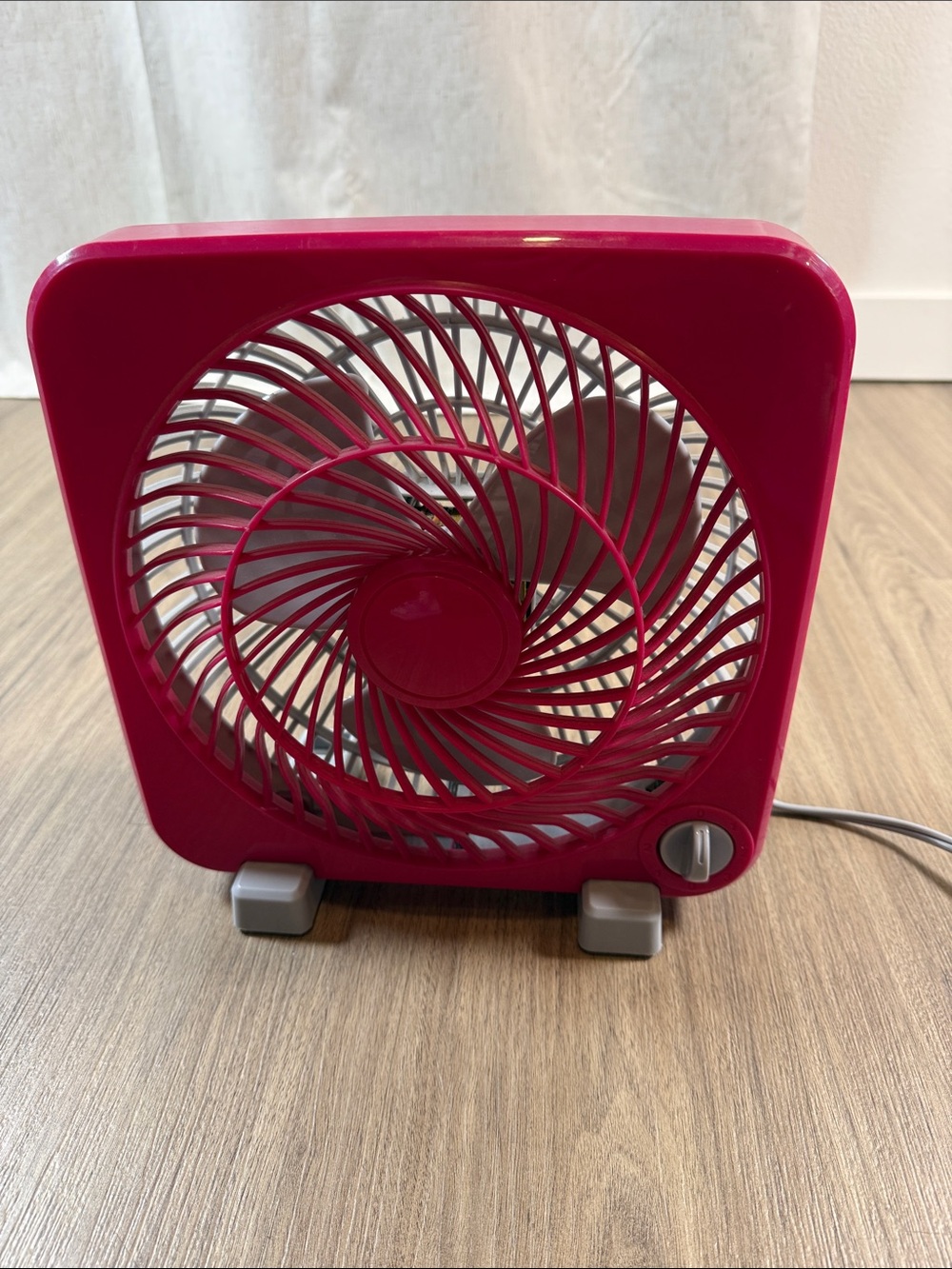 Pink Portable Table Fan